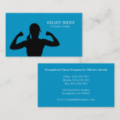 Modèle de carte d'affaires du formateur de conditi (Devant / Derrière)