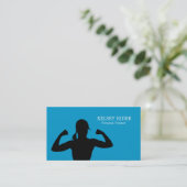 Modèle de carte d'affaires du formateur de conditi (Debout devant)