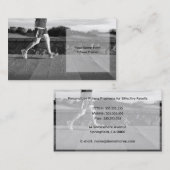 Modèle de carte d'affaires du formateur de conditi (Devant / Derrière)