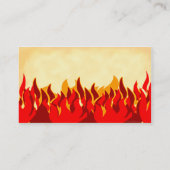 Modèle de carte d'affaires Flames Red Ticket Hot E (Dos)