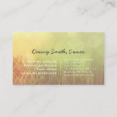 Modèle de carte d'affaires Landscaping Lawn Care M (Dos)