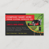 Modèle de carte d'affaires Landscaping Lawn Care M (Dos)