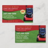 Modèle de carte d'affaires Landscaping Lawn Care M (Devant / Derrière)