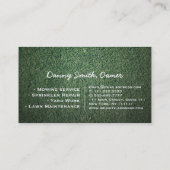 Modèle de carte d'affaires Landscaping Lawn Care M (Dos)