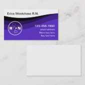 Modèle de carte d'affaires Médicale des infirmière (Devant / Derrière)