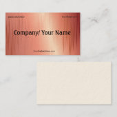 Modèle de carte d'affaires Metal Look (Devant / Derrière)