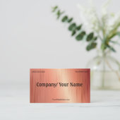 Modèle de carte d'affaires Metal Look (Debout devant)