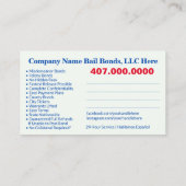 Modèle de carte d'affaires Personnaliser photo (Dos)