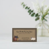 Modèle de carte d'affaires Salbox et Sheep (Debout devant)