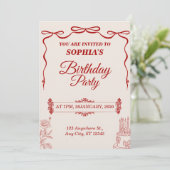 Modèle de carte d'anniversaire moderne éditable et (Debout devant)