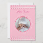 Modèle de carte d'annonce de naissance (Devant)
