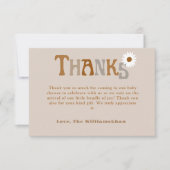 Modèle de carte de baby shower de Merci Boho modif (Devant)