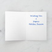 Modèle de carte de Bonnes Fêtes de flocon de neige (Intérieur)