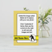 Modèle de carte de commerce de hockey (Debout devant)