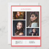 Modèle de carte de composite de portfolio (Dos)