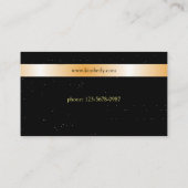 Modèle De Carte De Crédit Noire Et Or (Dos)