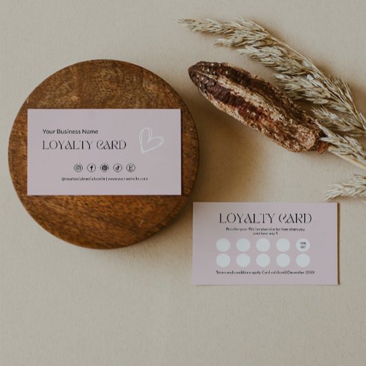 Modèle de carte de fidélité modifiable,