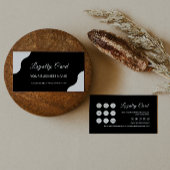 Modèle de carte de fidélité, noir et blanc