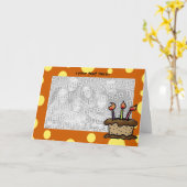 Modèle de carte de gâteau d'anniversaire (Fleur jaune)