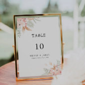 Modèle de carte de Mariage fleur sauvage