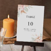 Modèle de carte de Mariage fleur sauvage