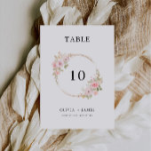 Modèle de carte de Mariage rose