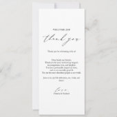 Modèle de carte de Merci minimaliste (Devant)