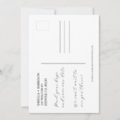 Modèle de carte de Mexique pour Save the Date (Dos)