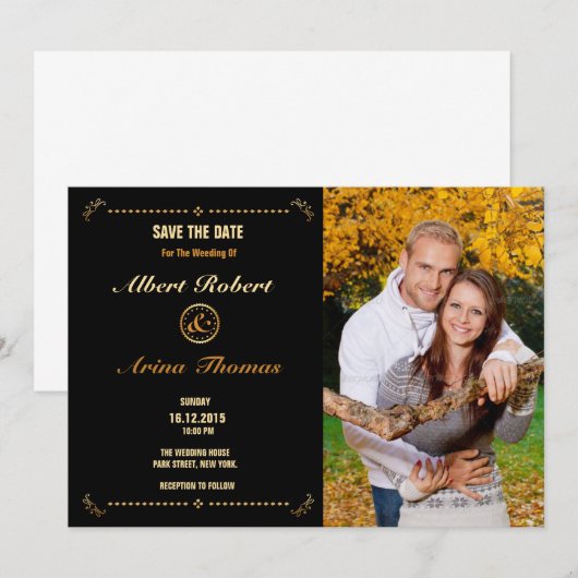Modèle de carte de mise à jour de mariage (Devant / Derrière)