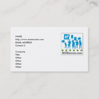 Modèle de carte de MOMocrats