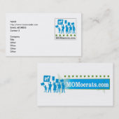 Modèle de carte de MOMocrats (Devant / Derrière)