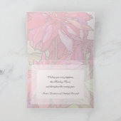 Modèle de carte de Noël de poinsettias d'Alphonse (Intérieur)