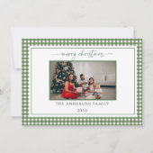 Modèle de carte de Noël horizontale élégante (Devant)