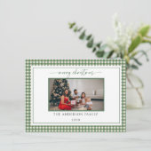 Modèle de carte de Noël horizontale élégante (Debout devant)