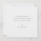 Modèle de carte de Noël photo moderne simple (Dos)