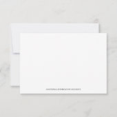 Modèle de carte de note de cabinet d'avocat Formel (Dos)