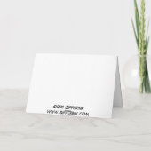 Modèle de carte de Père Noël (Dos)