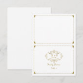 Modèle de carte de placement de mariage (Devant / Derrière)