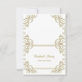 Modèle de carte de placement de mariage (Devant)