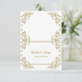 Modèle de carte de placement de mariage (Debout devant)