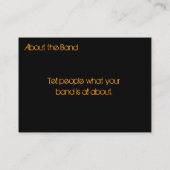 modèle de carte de profil d'affaires de roche (Dos)