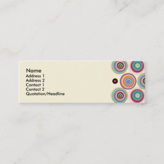 Modèle de carte de profil de coeurs de connexion (Devant)