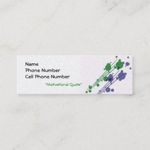 Modèle de carte de profil design moderne