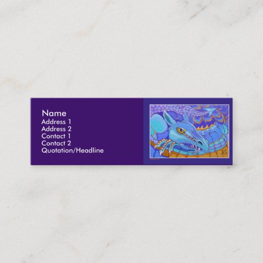 Modèle de carte de profil - dragon (Devant)