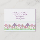 Modèle de carte de profil pour filles adorables (Dos)