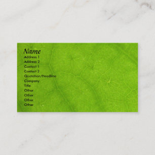 Modèle de carte de profil - texture verte de