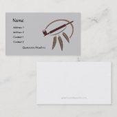 Modèle de carte de profil - tuyau de paix (Devant / Derrière)