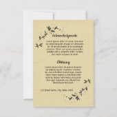 Modèle de carte de programme funéraire (Dos)