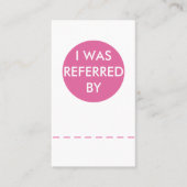 Modèle de carte de référence d'affaires de beauté (Devant)