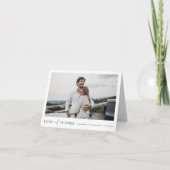 Modèle de Carte de remerciements de Mariage photo (Devant)